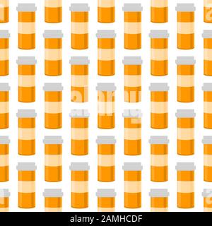 Illustration sur le thème de couleur gros définir différents types de pilules à l'intérieur fermer jar. Comprimé est constituée de pots de collecte avec le contrôle de la qualité fermer Illustration de Vecteur