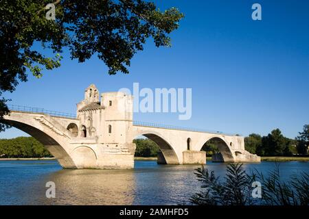 Pont de Saint Benezet, Avignon, Provence, France Banque D'Images