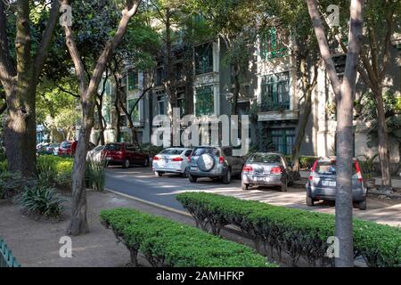 Scène De Rue, La Condesa. Banque D'Images