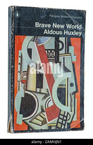 Brave New World, un roman classique d'Aldous Huxley. Livre de poche Banque D'Images