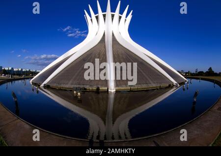 Cathédrale Metropolitana de Brasília, Brasília, DF, Brésil Banque D'Images