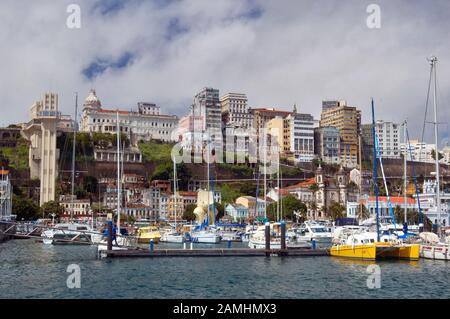 Port De Salvador, Place Cayrú, Todos Os Santos Bay, Cidade Baixa, Salvador, Bahia, Brésil Banque D'Images