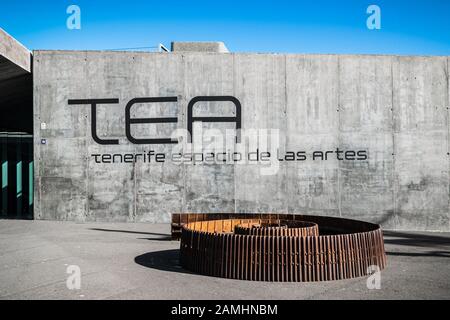 L'espace des arts Tenerife bâtiment conçu par Herzog & de Meuron et Virgilio Gutierrez. Banque D'Images