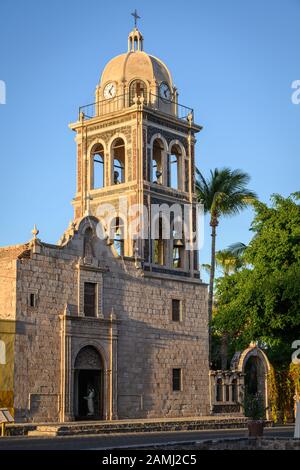 Misión de Nuestra Señora de Loreto Conchó à Loreto, Baja California Sur, au Mexique. Créé en 1697 à l'établissement autochtone de Concho par SIG des Jésuites Banque D'Images