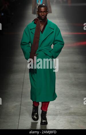 Milan, Italie. 12 janvier 2020. Msgm Automne/Hiver 2020/2021 Piste Pendant La Semaine De La Mode De Milan Hommes‚Äôs Janvier 2020 - Milan, Italie 12/01/2020 | Utilisation Dans Le Monde Crédit: Dpa/Alay Live News Banque D'Images
