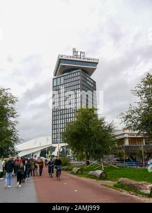 La Tour Du Belvédère D'Amsterdam, Amsterdam, Pays-Bas Banque D'Images