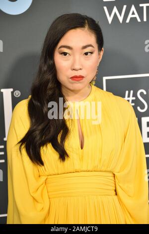 12 janvier 2020, Santa Monica, CA, États-Unis: Los ANGELES - 12 JANVIER: Awkwafina au Critics Choice Awards 2020 au Barker Hanger le 12 janvier 2020 à Santa Monica, CA (Credit image: © Kay Blake/ZUMA Wire) Banque D'Images