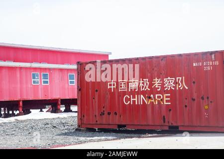 Grande Station Murale, Chinare, Îles Shetland Du Sud, Antarctique Banque D'Images