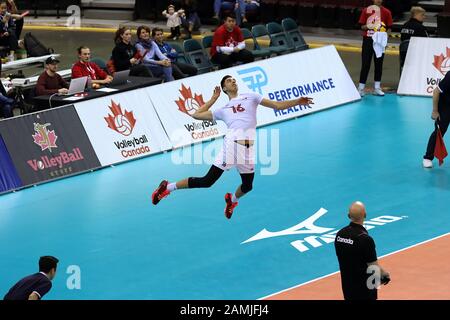 TEAM Canada Senior Men's Volleyball intérieur Banque D'Images