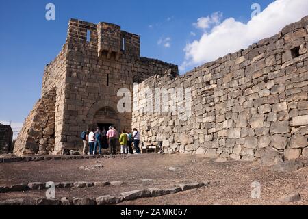 Qasr al-Azraq, Qusar Al Azraq, forteresse, château bleu Programme Détalc, Azraq, désert oriental, Jordanie, Moyen-Orient, Asie Banque D'Images