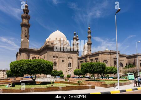 Mosquée Du Sultan Hassan, Mosquée-Madrassa Du Sultan Hassan, Mosquée Al Rifai, Mosquée Al-Rifa'I, Vieux Caire, Zone Islamique, Le Caire, Egypte, Afrique Du Nord, Afrique Banque D'Images