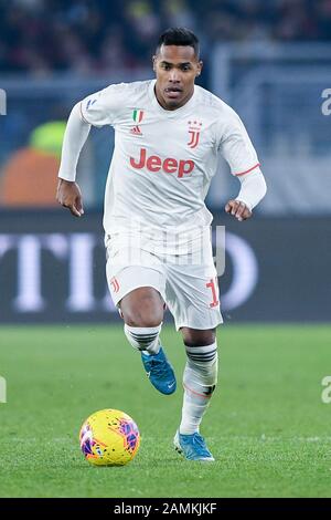 Rome, Italie. 12 janvier 2020. Danilo de Juventus lors du match de Serie entre Roma et Juventus à Stadio Olimpico, Rome, Italie, le 12 janvier 2020. Photo De Giuseppe Maffia. Crédit: Uk Sports Pics Ltd/Alay Live News Banque D'Images