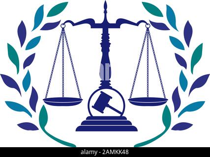 logo du droit de la justice Banque D'Images