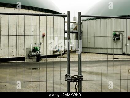 Site de construction d'une usine de biogaz (BGEA) de la compagnie Bayernnets à Egg près de Mammendorf. [traduction automatique] Banque D'Images