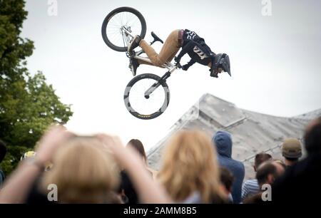 Tournoi de VTT au Mash de Munich à l'Olympiapark de Munich. [traduction automatique] Banque D'Images