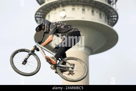 Tournoi de VTT au Mash de Munich à l'Olympiapark de Munich. [traduction automatique] Banque D'Images