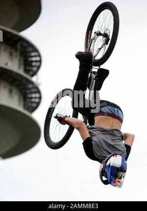 Tournoi de VTT au Mash de Munich à l'Olympiapark de Munich. [traduction automatique] Banque D'Images