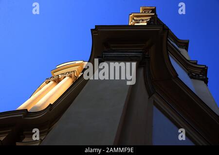 Détail façade de l'église Saint-Michael dans le quartier de Munich Berg am Laim. [traduction automatique] Banque D'Images