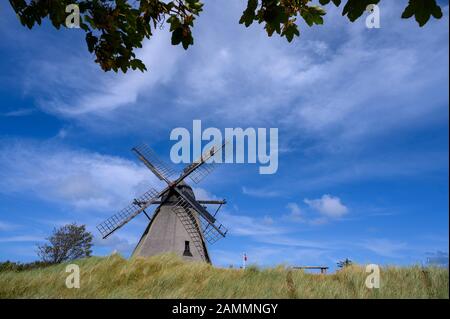 Un moulin dans le village de pêcheurs de Skagen Banque D'Images