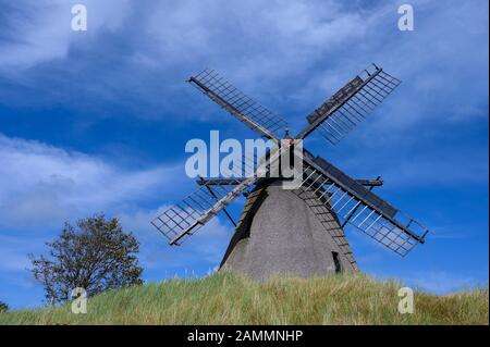 Un moulin dans le village de pêcheurs de Skagen Banque D'Images