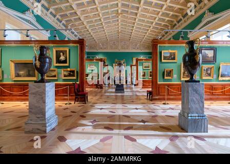 Saint-PÉTERSBOURG, RUSSIE-AVRIL 11.2018 : l'intérieur de l'Ermitage, un musée d'art et de culture à Saint-Pétersbourg, Russie. Banque D'Images