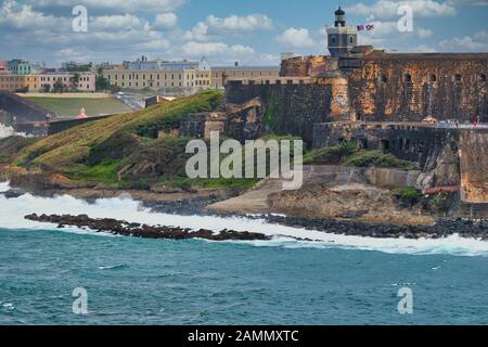 Vieille Forteresse De Porto Rico Banque D'Images