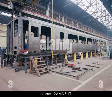 1989 et construction Des premiers Trains Pacer, à Procor Engineering, Horbury Wakefield, West Yorkshire, nord de l'Angleterre, Royaume-Uni Banque D'Images