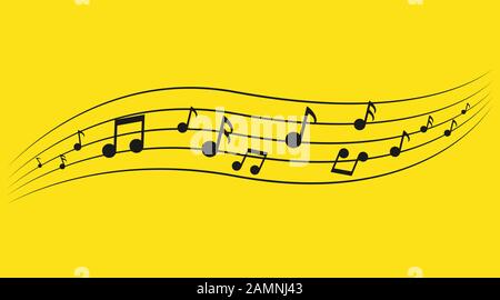 Notes de musique Illustration de Vecteur