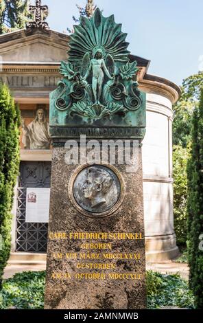 Tombe de Carl Friedrich Schinkel, cimetière de dorotheenstadt Banque D'Images