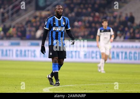 Milan, Italie. 11 janvier 2020 . Série italienne A . Fc Internazionale Contre Atalanta Calcio. Romelu Lukaku du FC Internazionale. Banque D'Images