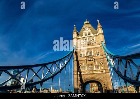 Close-up de Tower Bridge, London, UK Banque D'Images
