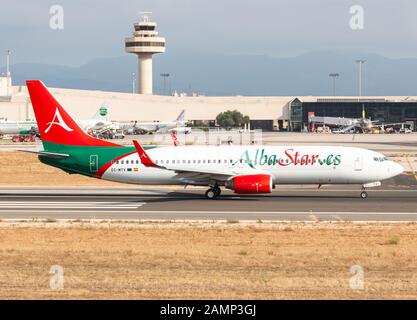 Palma de Majorque, Espagne - 21 juillet 2018: Alba Star Boeing 737 avion à l'aéroport de Palma de Majorque (PMI) en Espagne. Boeing est une fabrication d'avions Banque D'Images