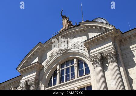 La ville de Fürth en Allemagne (région de Moyenne-franconie). Stadttheater (théâtre municipal). Banque D'Images