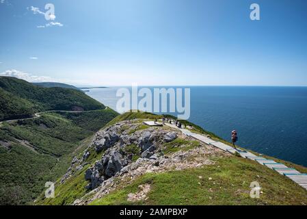 Le Sentier Skyline Dans Le Parc National Des Hautes-Terres-Du-Cap-Breton, Nouvelle-Écosse, Canada Banque D'Images