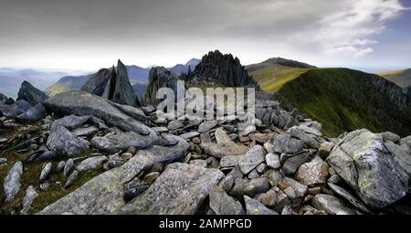 Château Des Vents, Glyder Fach, Snowdonia, Pays De Galles (2) Banque D'Images