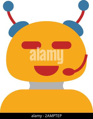 Icône d'automatisation du support. Élément plat simple de la collection crm. Icône d'automatisation du support créatif pour les modèles, les logiciels et les applications Illustration de Vecteur