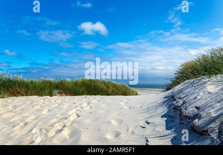 une dune sur une île du nord de l'allemagne Banque D'Images