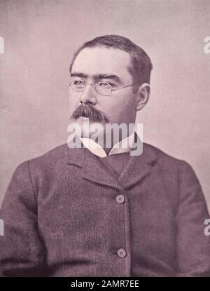 RUDYARD KIPLING (1865-1936) romancier et journaliste anglais en 1895 Banque D'Images