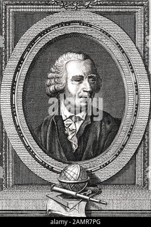LEONHARD Euler (1707-1783) mathématicien et astronome Suisse Banque D'Images