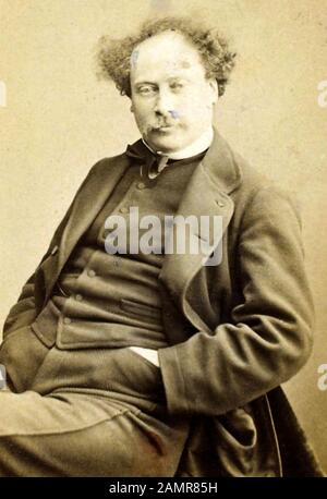 ALEXANDRE DUMAS (1802-1870) romancier français vers 1860 Banque D'Images