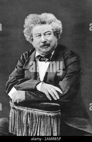 Alexandre DUMAS (1802-1870) romancier français en 1855 Banque D'Images