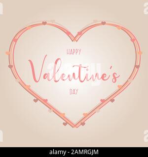 Carte de bonne Saint Valentin Illustration de Vecteur