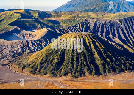 Mont Bromo, Parc National Bromo-Tengger-Semeru, Java Est, Indonésie Banque D'Images