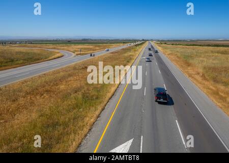 Vue de la route 101, près de Monterey, Californie, États-Unis d'Amérique, Amérique du Nord Banque D'Images