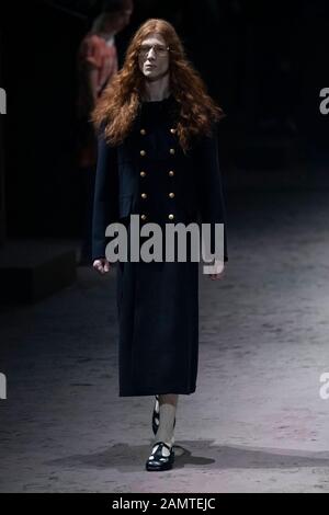 Milan, Italie. 14 janvier 2020. Gucci Fall/Winter 2020/2021 Runway Durant La Semaine De La Mode De Milan Hommes‚Äôs Janvier 2020 - Milan, Italie 14/01/2020 | Usage Dans Le Monde Crédit: Dpa/Alay Live News Banque D'Images
