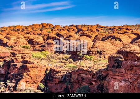 Les dômes ruches, connus sous le nom de Lost City le long de la Promenade du plateau de Kings Canyon dans le territoire du Nord, dans le centre de l'Australie Banque D'Images