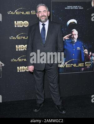 14 Janvier 2020 - Hollywood, Californie - . Première de HBO's ''Avenue 5'' - Los Angeles, tenue à Avalon Hollywood. (Image de crédit : © Birdie Thompson/AdMedia via ZUMA Wire) Banque D'Images