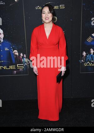 14 Janvier 2020 - Hollywood, Californie - Suzy Nakamura. Première de HBO's ''Avenue 5'' - Los Angeles, tenue à Avalon Hollywood. (Image de crédit : © Birdie Thompson/AdMedia via ZUMA Wire) Banque D'Images