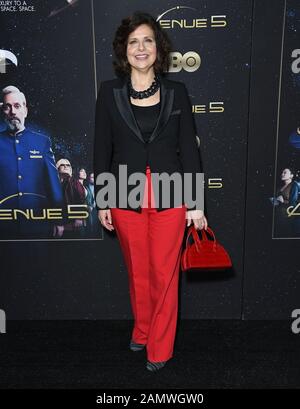 14 Janvier 2020 - Hollywood, Californie - Rebecca Front. Première de HBO's ''Avenue 5'' - Los Angeles, tenue à Avalon Hollywood. (Image de crédit : © Birdie Thompson/AdMedia via ZUMA Wire) Banque D'Images