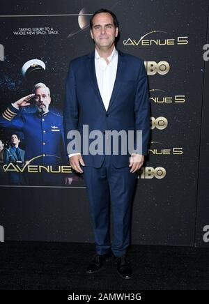 14 Janvier 2020 - Hollywood, Californie - Andy Buckley. Première de HBO's ''Avenue 5'' - Los Angeles, tenue à Avalon Hollywood. (Image de crédit : © Birdie Thompson/AdMedia via ZUMA Wire) Banque D'Images